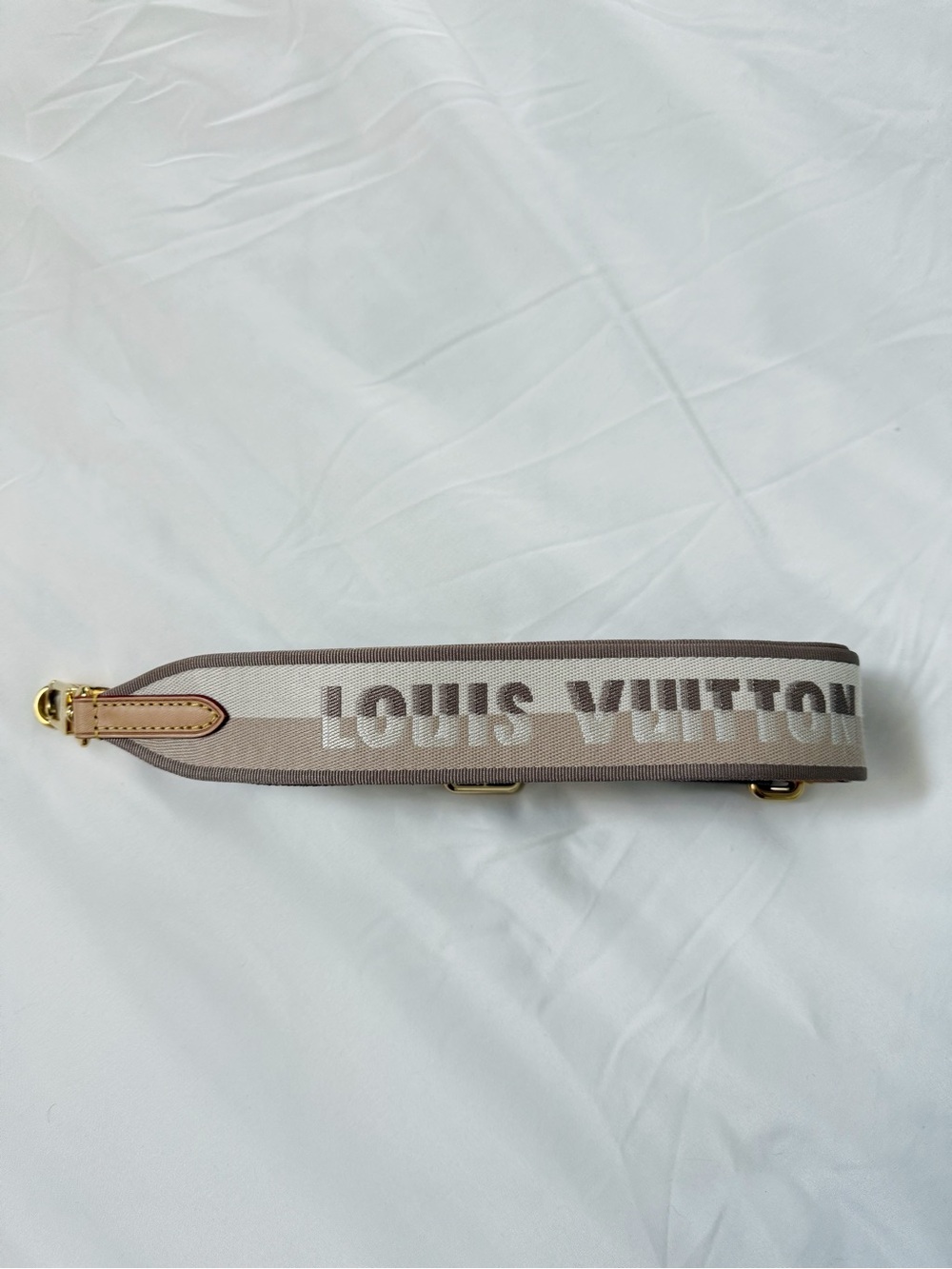 Louis Vuitton Jacquard Bandoulière in Beige Khaki